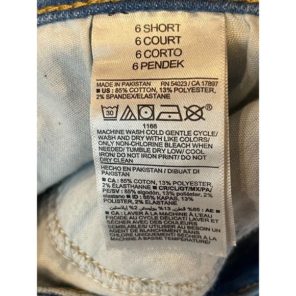 Old Navy Women Jeans Straight Leg Extra Stretch Secret Smooth Pockets Blue SZ 6S - Picture 9 of 9